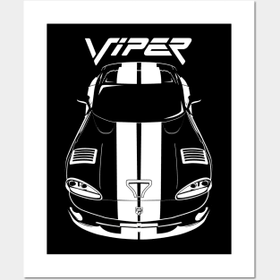 Dodge Viper 1996-2002 - White Stripes Posters and Art